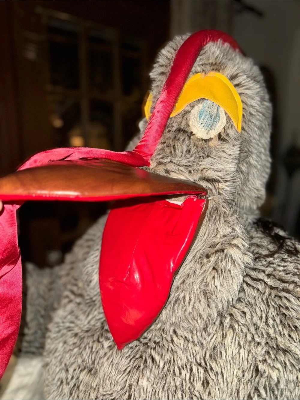 Vintage Adult Size Handmade Thanksgiving Turkey Bird Costume w/ Tail Feather